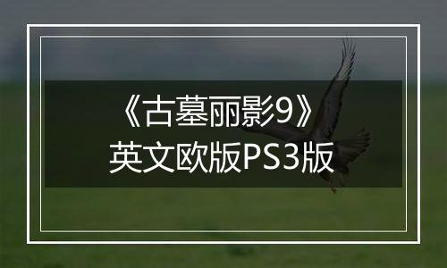 《古墓丽影9》 英文欧版PS3版
