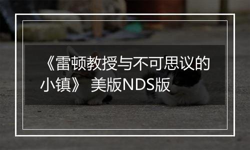 《雷顿教授与不可思议的小镇》 美版NDS版