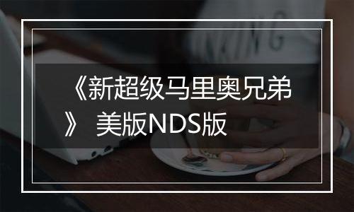 《新超级马里奥兄弟》 美版NDS版