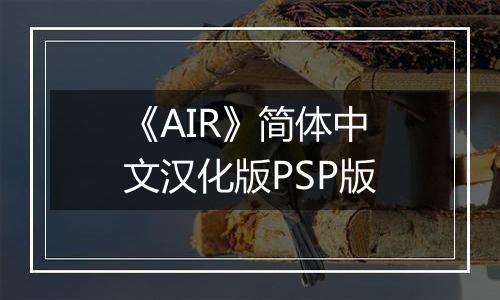 《AIR》简体中文汉化版PSP版