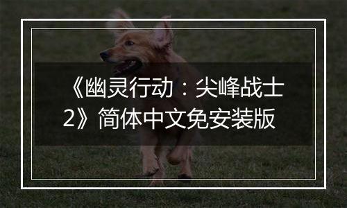 《幽灵行动：尖峰战士2》简体中文免安装版