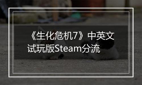 《生化危机7》中英文试玩版Steam分流