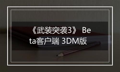 《武装突袭3》 Beta客户端 3DM版