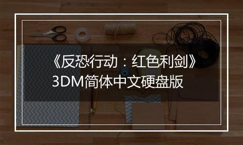 《反恐行动：红色利剑》 3DM简体中文硬盘版