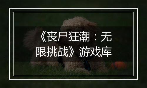 《丧尸狂潮：无限挑战》游戏库