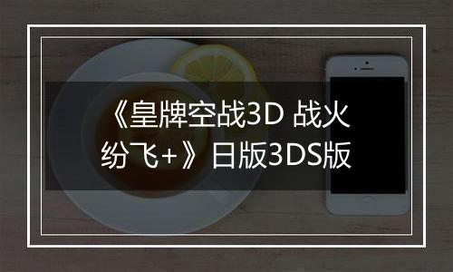 《皇牌空战3D 战火纷飞+》日版3DS版