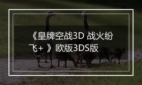 《皇牌空战3D 战火纷飞+ 》欧版3DS版