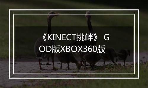 《KINECT挑衅》 GOD版XBOX360版