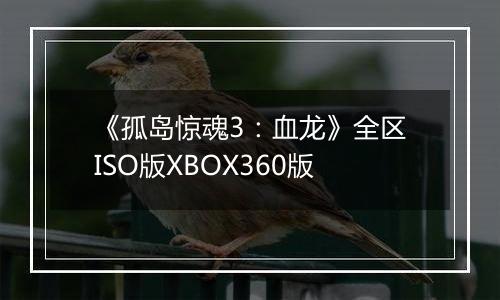 《孤岛惊魂3：血龙》全区ISO版XBOX360版