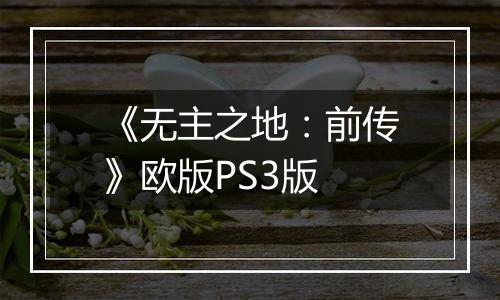 《无主之地：前传》欧版PS3版