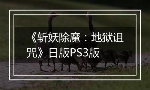 《斩妖除魔：地狱诅咒》日版PS3版
