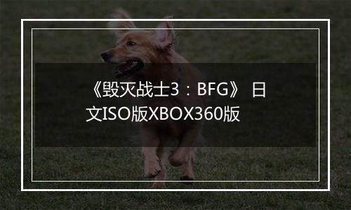 《毁灭战士3：BFG》 日文ISO版XBOX360版