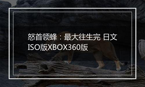 怒首领蜂：最大往生完 日文ISO版XBOX360版