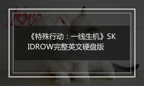 《特殊行动:一线生机》SKIDROW完整英文硬盘版