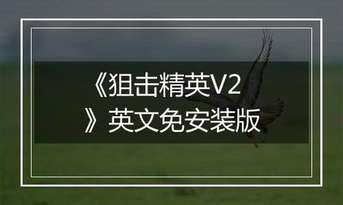 《狙击精英V2 》英文免安装版