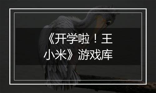 《开学啦！王小米》游戏库
