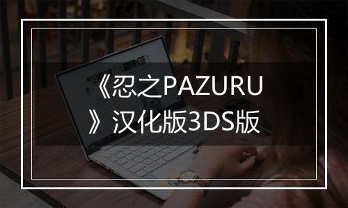 《忍之PAZURU》汉化版3DS版