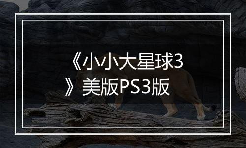 《小小大星球3》美版PS3版