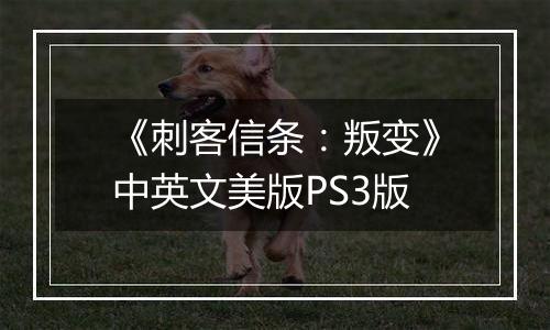 《刺客信条：叛变》中英文美版PS3版