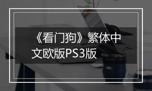 《看门狗》繁体中文欧版PS3版