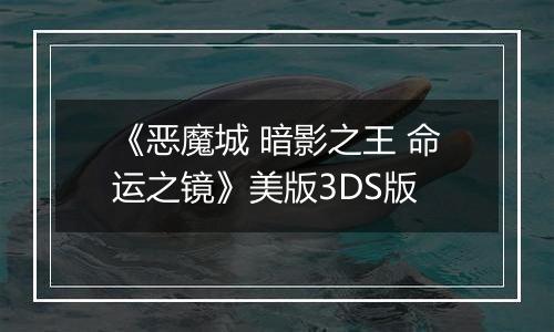 《恶魔城 暗影之王 命运之镜》美版3DS版