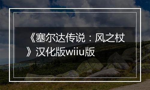 《塞尔达传说：风之杖》汉化版wiiu版