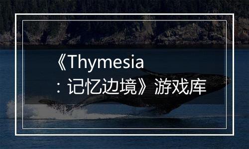《Thymesia：记忆边境》游戏库