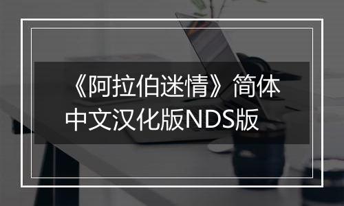 《阿拉伯迷情》简体中文汉化版NDS版