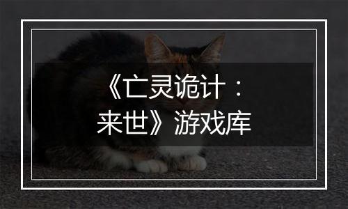 《亡灵诡计：来世》游戏库