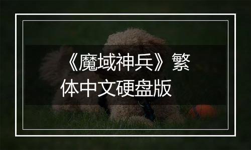 《魔域神兵》繁体中文硬盘版