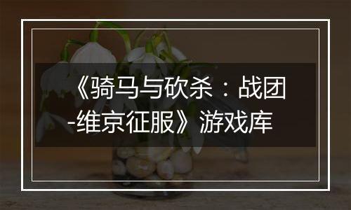 《骑马与砍杀：战团-维京征服》游戏库