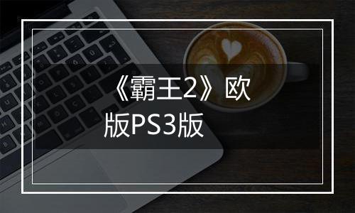 《霸王2》欧版PS3版