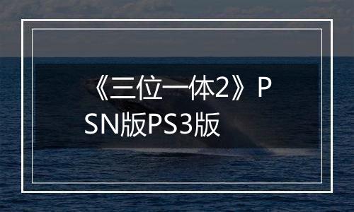 《三位一体2》PSN版PS3版