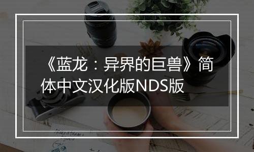《蓝龙：异界的巨兽》简体中文汉化版NDS版