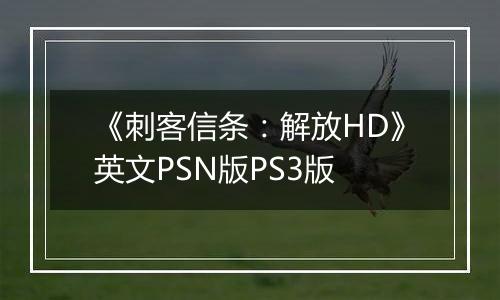 《刺客信条：解放HD》英文PSN版PS3版