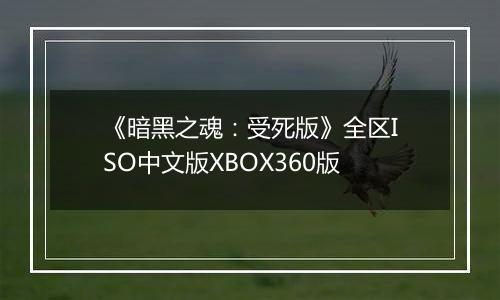 《暗黑之魂：受死版》全区ISO中文版XBOX360版