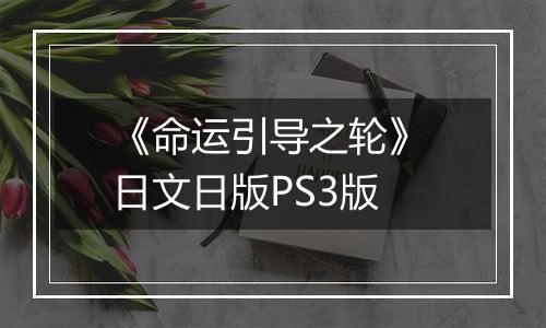 《命运引导之轮》 日文日版PS3版