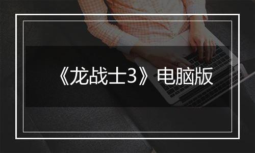 《龙战士3》电脑版