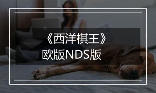 《西洋棋王》 欧版NDS版
