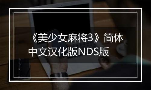 《美少女麻将3》简体中文汉化版NDS版