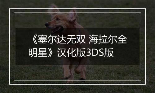 《塞尔达无双 海拉尔全明星》汉化版3DS版