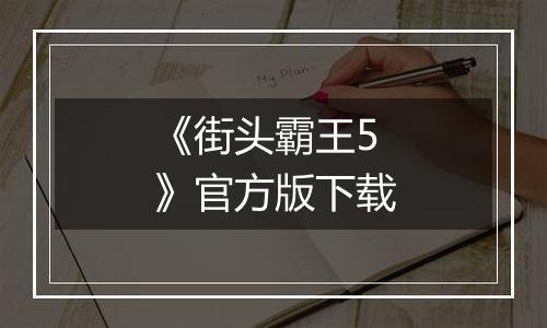 《街头霸王5》官方版下载