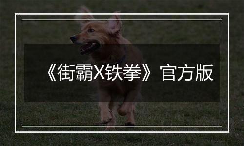 《街霸X铁拳》官方版
