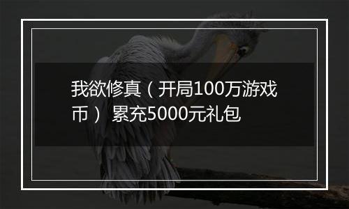 我欲修真（开局100万游戏币） 累充5000元礼包