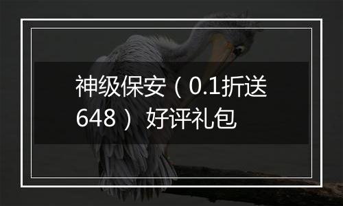 神级保安（0.1折送648） 好评礼包