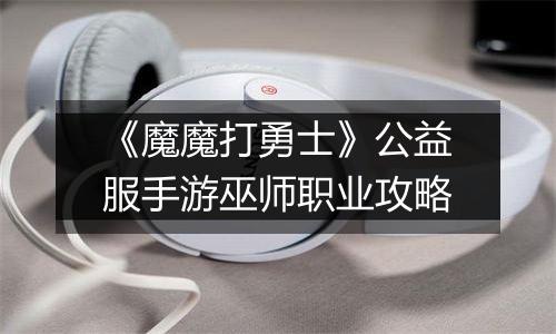 《魔魔打勇士》公益服手游巫师职业攻略