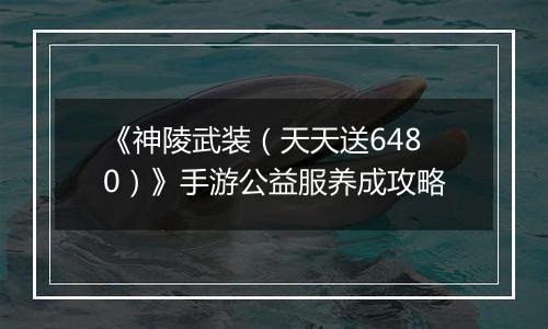 《神陵武装（天天送6480）》手游公益服养成攻略