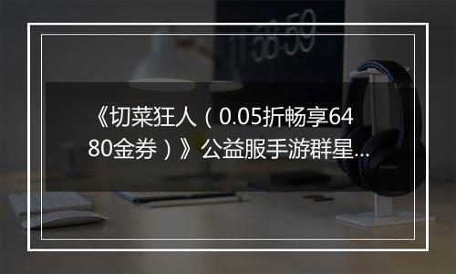 《切菜狂人（0.05折畅享6480金券）》公益服手游群星阵容推荐