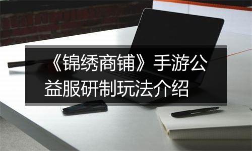 《锦绣商铺》手游公益服研制玩法介绍