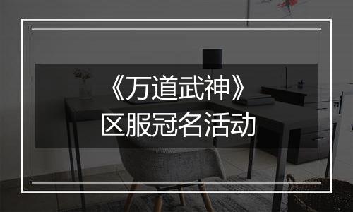 《万道武神》区服冠名活动